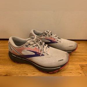 Brooks Ghost 14 - Size 8.5 - White/Purple/Coral